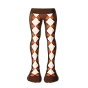 Brown Argyle Tights icon