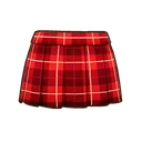 Campus Red Plaid Skirt icon
