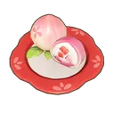 Crimson Tassel Peach Bun dish icon