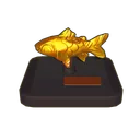 Golden White Cloud Minnow Statue icon