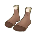 Gray with Black Toe Socks icon