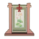 Leisurely Pause Lotus Scroll Stand icon