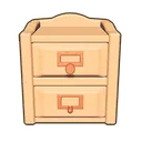 Maizeglow Wooden Bedside Table icon