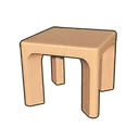 Maizeglow Wooden Square Table icon