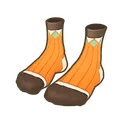 Orange Striped Socks icon