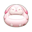 Pink Bunny Bean Bag icon