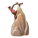 Plum-Perched Crane Rock icon