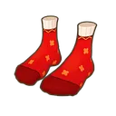 Polka Dot Red Toe Socks icon