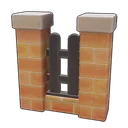 Red Brick Iron Fence icon