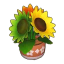 Tricolor Potted Sunflower icon