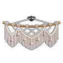 White Macrame Tapestry icon